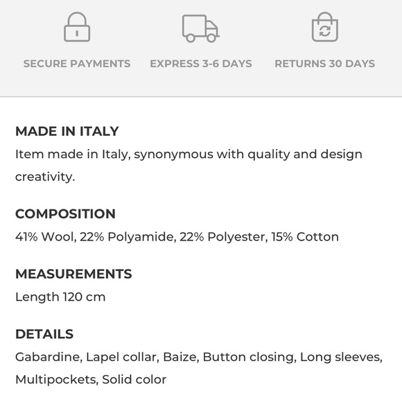 I have a beautiful Neil Barrett luxury coat retail for $3400 - Picture 3 of 16